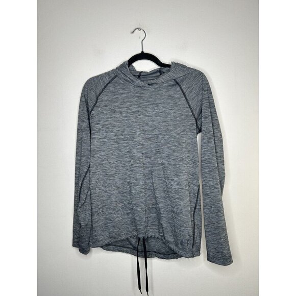 Under Armour Grey Long Sleeve Women's Lightweight Pullover Hooded Size Small - Picture 1 of 9